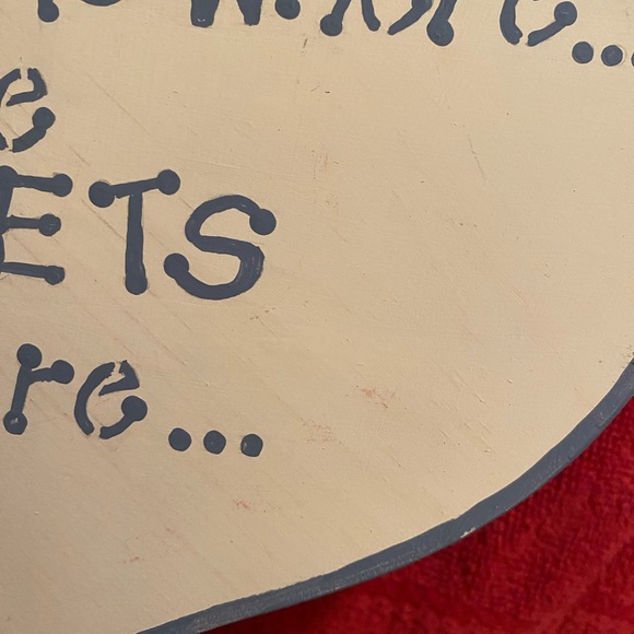 Handmade wooden decorative plaque “Home is where the Ferrets are…” - Picture 5 of 12